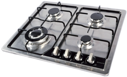 CL 60 N (4 FEUX - TABLE INOX - NOIR)